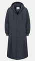 Âme antwerp morgan long coat dark grey